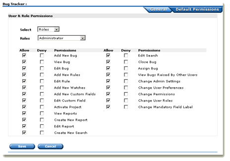 Project management software security and customization